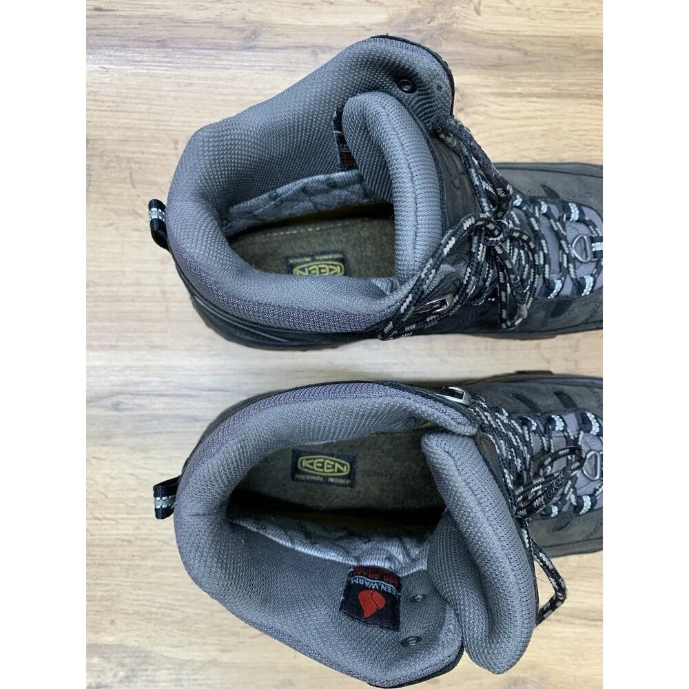 KEEN Delta Mid Waterproof Insulated Hiking Boots Men’s 10 Black 200g 12003